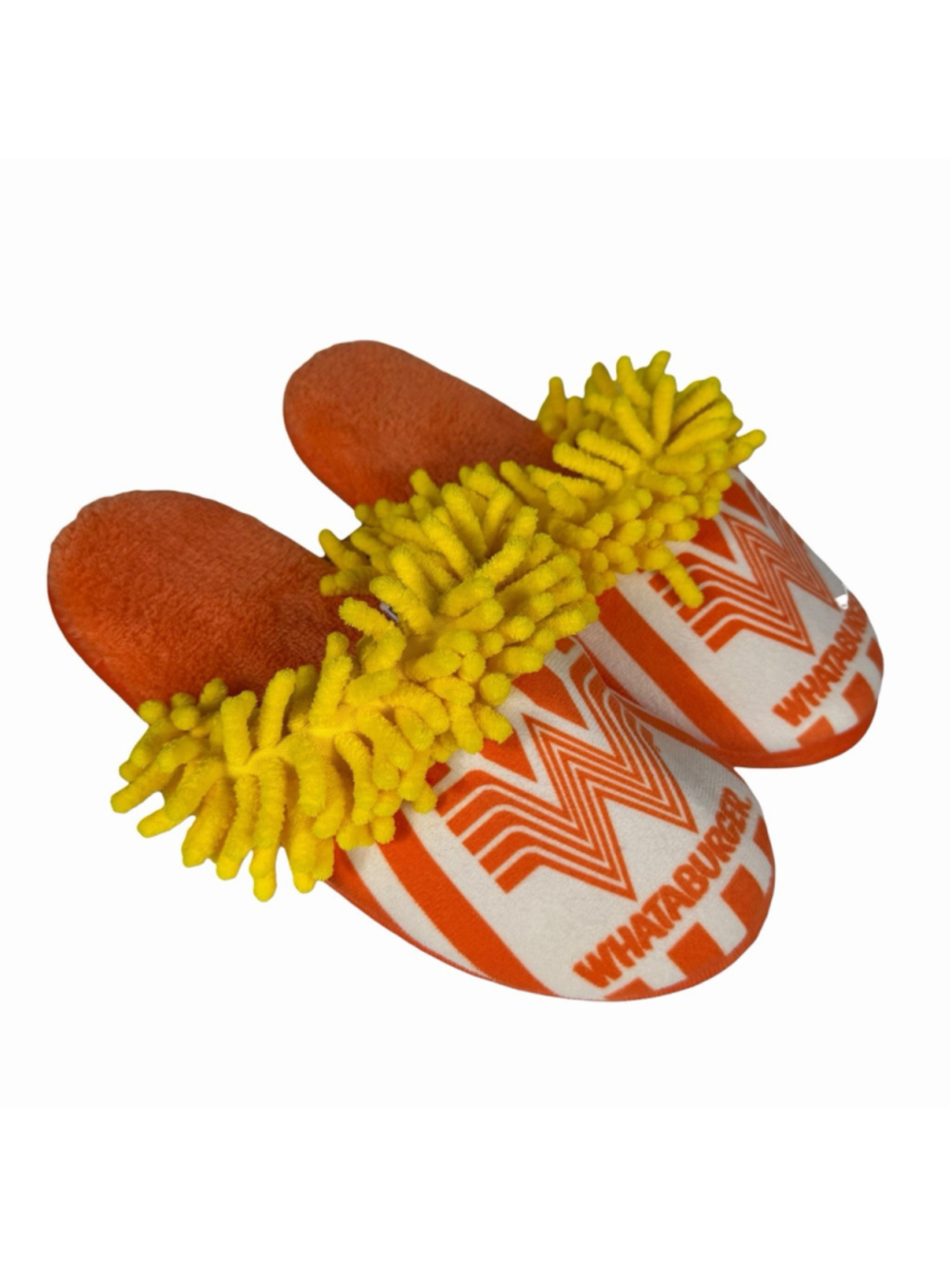 Whataburger French Fries Slippers Unisex Orange Yellow Size XXSmall Fun Casual